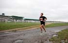 Julian Hatcher (Border Harriers) on his way to winning the Newcastle Half Marathon, Newcastle Racecourse, Gosforth, Newcastle. Photo: David T. Hewitson/Sports for All Pics